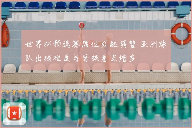 世界杯预选赛席位分配调整 亚洲球队出线难度与晋级看点增多